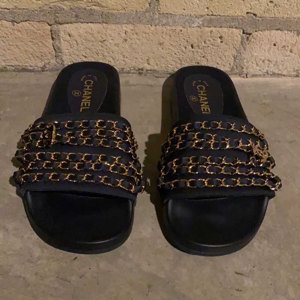 Chanel Marine Mules/ Slides